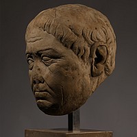 Life-Size Roman Republican Marble Portrait Head of a Man