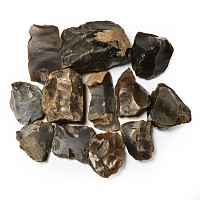 Stone Age British Worked Flint Core Group