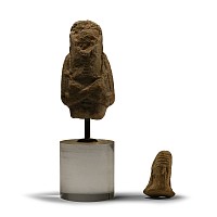 Babylonian Head and Egyptian Shabti Group