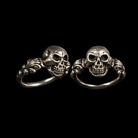 Silver Memento Mori Skull Ring