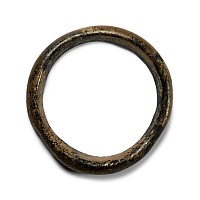 Large Roman Iridescent Glass Arm-Ring Bangle