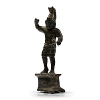 Roman Bronze Statuette of Mars on Original Plinth