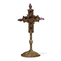 Mount Athos Wooden Cross with Silver-Gilt Mounts