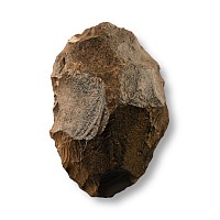 Stone Age 'Homo Erectus' Dark Red Quartzite Acheulean Handaxe