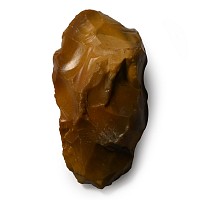 Stone Age British Yellow-Orange Flint Hand Axe