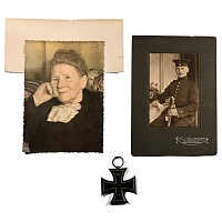 WWI Imperial German Iron Cross with Military Photograph