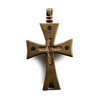Post Medieval Inlaid Cross Pendant
