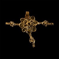 Greek Re-used Gold Filigree Cross Pendant
