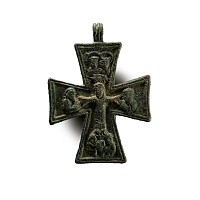 Post Medieval Bronze Cross Pendant