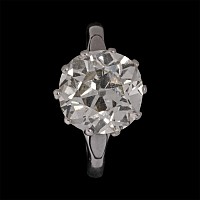 3.2 Carat Diamond Solitaire White Gold Ring