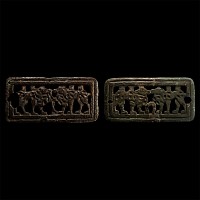 Ordos Bronze Belt Buckle Pair with Camels