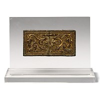 Ordos Gilt Bronze Belt Buckle with Gryphons