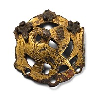 Ordos Gilt Bronze Mount with Bird