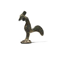 Roman Bronze Cockerel Statuette
