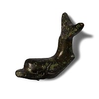 Roman Bronze Dolphin Mount