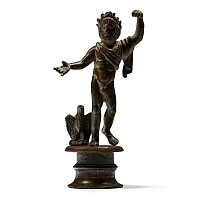 Roman Bronze Statue of Zeus with Eagle