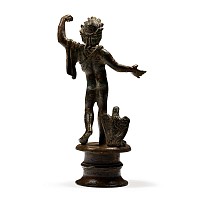 Roman Bronze Statue of Zeus with Eagle