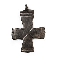 Byzantine Bronze Cross Pendant