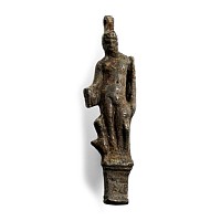 Roman Bronze Lock Plate Figure