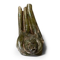 Roman Glass Amphora Handle Fragment with Medusa