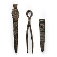 Roman Bronze Tweezers Group