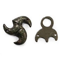 Iron Age Celtic Bronze Pendant and Mount Group