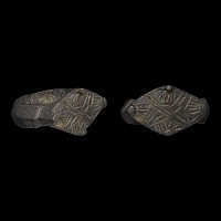 Large Medieval Bronze Decorated Signet Ring