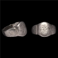 Medieval Silver Decorated Ring