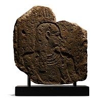 Egyptian Limestone Relief with the Figure of the God Hapi