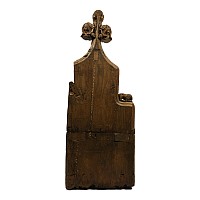 Medieval Wooden Lion Pew