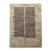 Medieval Book of Malachi Manuscript Page from a Latin Bible