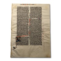 Medieval First Epistle of St. John Manuscript from a Latin Bible