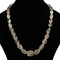 Rock Crystal Bead Necklace