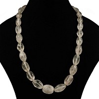 Rock Crystal Bead Necklace String