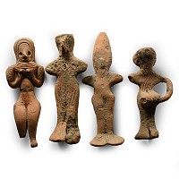 Western Asiatic Style Terracotta Figure Group