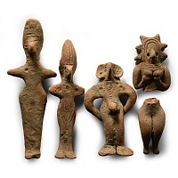 Western Asiatic Style Terracotta Figure Group