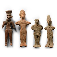 Western Asiatic Style Terracotta Figure Group