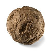 Sumerian Terracotta Bulla Envelope with Impressed Decoration