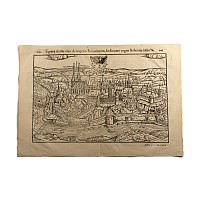 Engraving of the City of Cheb/Egra in the Czech Republic