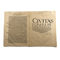 Engraving of the City of Cheb/Egra in the Czech Republic