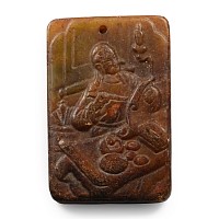 Chinese Style Hardstone Plaque