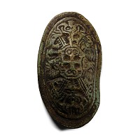 Viking Bronze Borre Style Tortoise Brooch