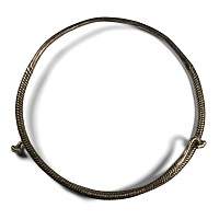 Large Viking Silver Twisted Neck Torc