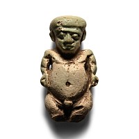 Egyptian Faience Pataikos Amulet