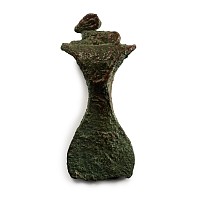 Mesopotamian Bronze Axehead with a Reclining Ibex