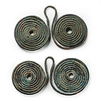 Bronze Age Spectacle Pendant Pair