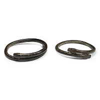 Western Asiatic Bronze Decorated Bracelet Pair