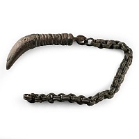 Viking Bronze 'Bear's Tooth' Amulet with Chain