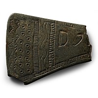 Viking Decorated Bronze Axehead Section