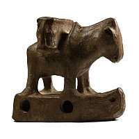 Azerbaijani Terracotta Children's Toy Donkey